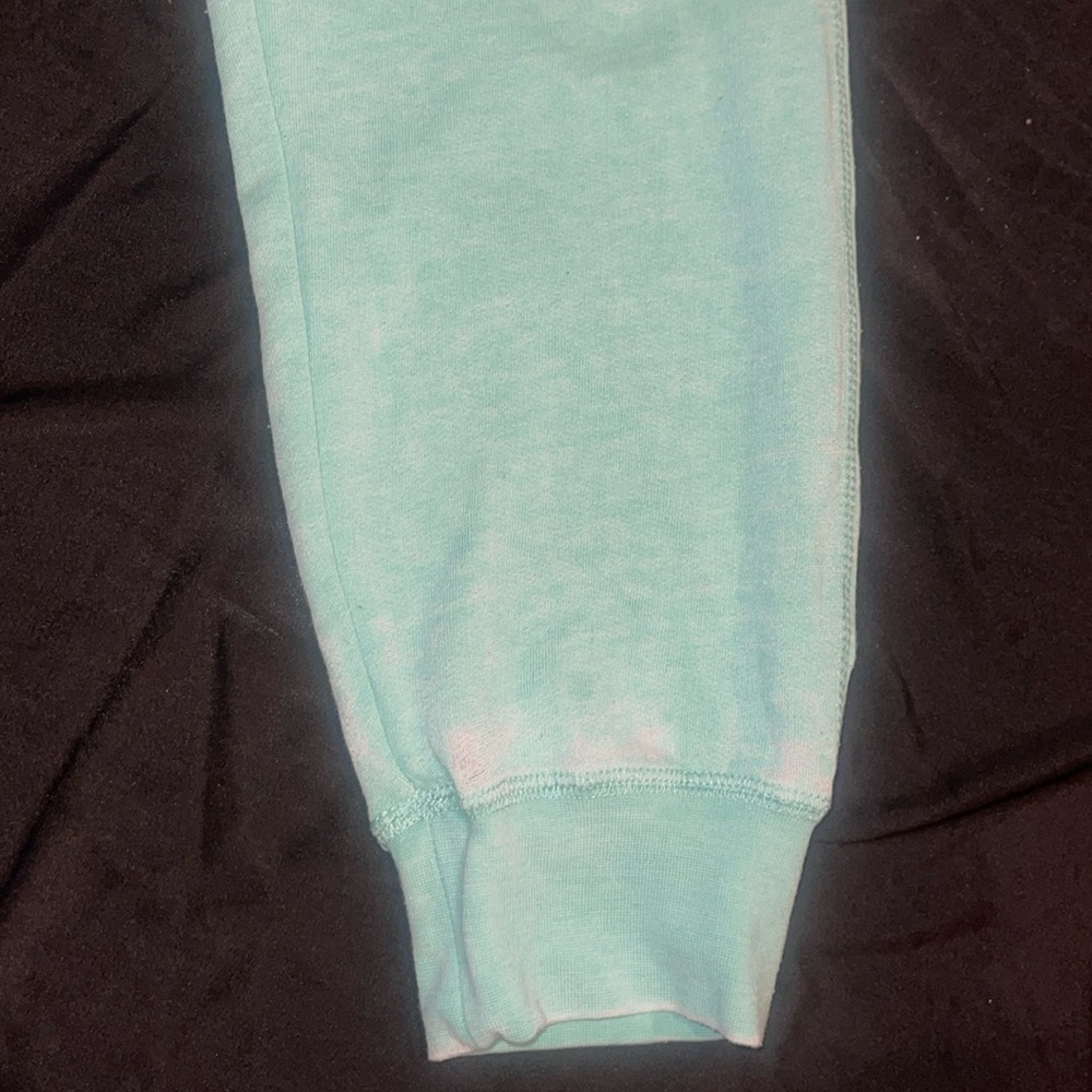 New Guess Capris Crop Sweatpants Mint Green Pants M - Picture 4 of 9